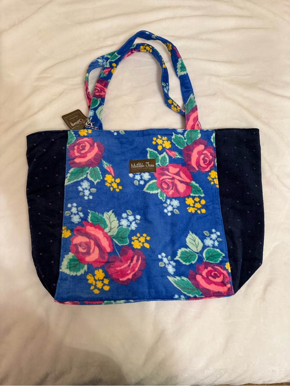 Matilda Jane Navy & Blue Floral Rose Tote